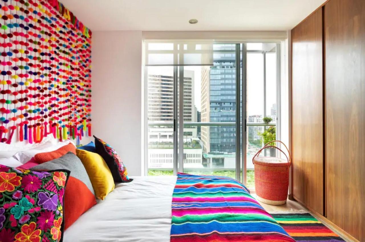 Departamento Mexicano En Polanco. Pool - Gym - Parking Мексико Сити Екстериор снимка